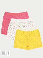 3’Lü Desenli Kız Çocuk Boxer Seti - Renkli Rahat Ve Eğlenceli (1-6 Yaş) - Kız Çocuk Giyim/Kız Çocuk İç Giyim