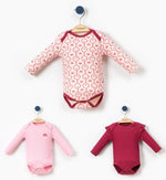 3’Lü Zıbın Seti | Uzun Kol Zıbın Seti | Pembe | 6 Ay - Bebek Giyim/Kız Bebek Giyim/Kız Bebek Zıbın