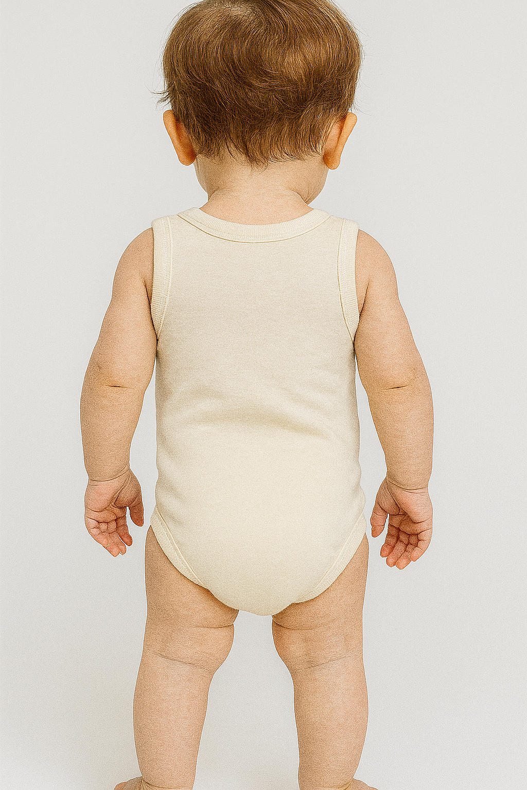 Ünisex anneannem beni çok seviyor yazılı sıfır kollu çıtçıtlı bady