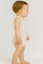 Ünisex smile gülen yüz baskılı sıfır kollu pamuklu çıtçıtlı bady