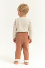 Unisex Waffle Kumaş Bel Kısmı Lastikli Bağcık Detaylı Uzun Paçalı Alt Pantolon