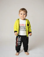 Bebek 3’Lü Kışlık Takım | Şişme Mont & Alt & Sweat | 6 - 12 Ay - Bebek Giyim/Erkek Bebek Giyim/Erkek Bebek Mont