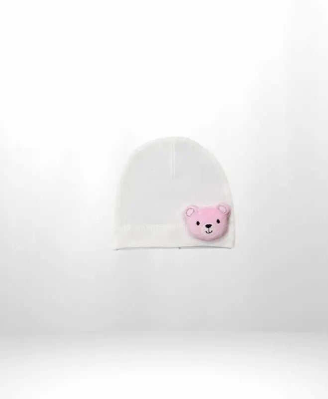 Bebek Şapkası - Organik - Hayvan Figürlü - Penye - 0- 3 Ay - Araç - Gereç/bebek araç gereçleri