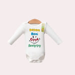 Dedem Beni Çok Seviyor Yazılı Bebek Zıbın | Uzun Kollu | 1 - 9 Ay | Beyaz - Bebek Giyim/Kız Bebek Giyim/Kız Bebek Zıbın