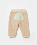 Erkek Bebek Beli Lastikli Kanguru Cepli Ayıcık Baskılı Peluş Alt Pantolon - Bebek Giyim/Erkek Bebek Giyim/Erkek Bebek
