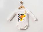 Erkek Bebek Good Yazılı Ördek Baskılı Uzun Kol Pamuklu Çıtçıtlı Bady - Bebek Giyim/Erkek Bebek Giyim/Erkek Bebek Zıbın