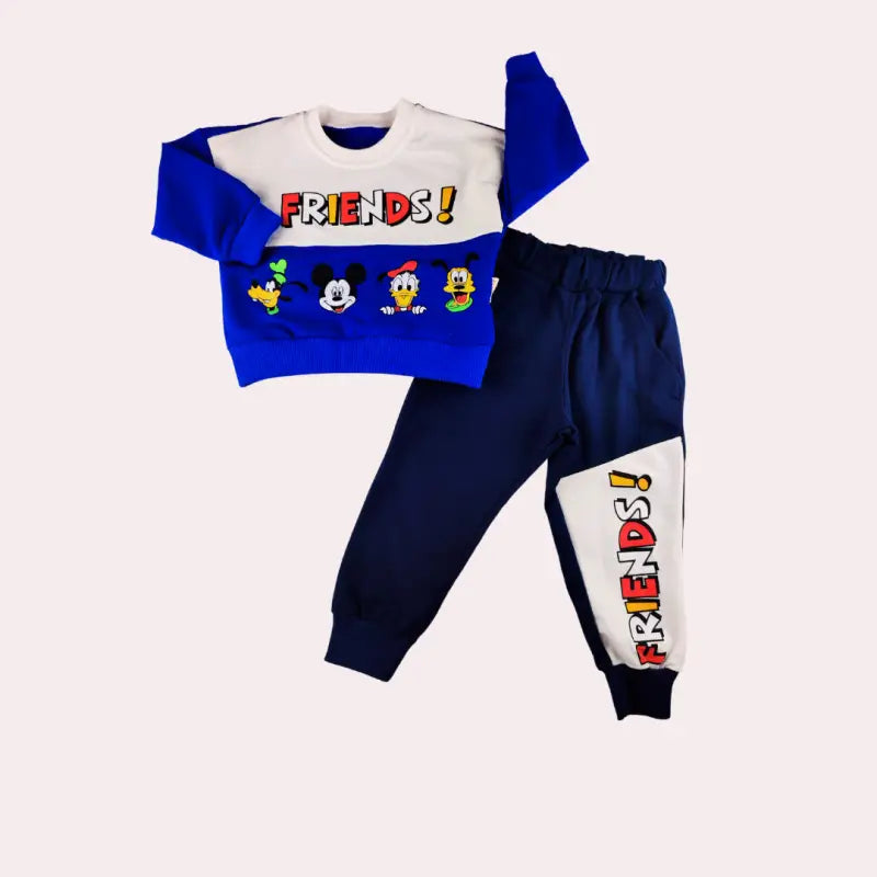 Erkek Çocuk 2’Li Takım | Sweat & Alt | Mavi | 2 - 5 Yaş - Erkek Çocuk Giyim/Erkek Çocuk Takım