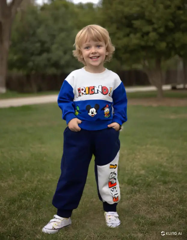 Erkek Çocuk 2’Li Takım | Sweat & Alt | Mavi | 2 - 5 Yaş - Erkek Çocuk Giyim/Erkek Çocuk Takım