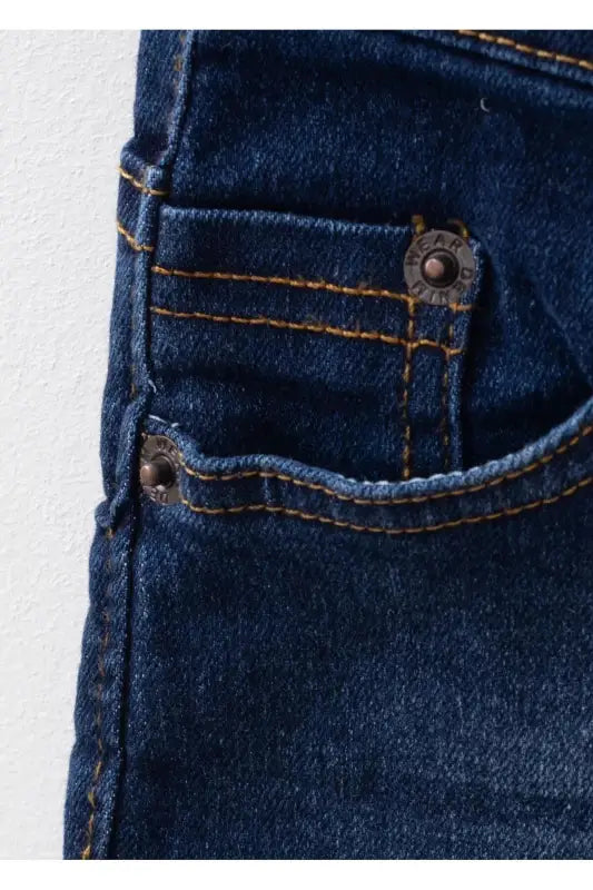 Erkek Çocuk 8-12 Yaş Mavi Kot Pantolon - Konforlu Ve Şık Tasarım - Erkek Çocuk Giyim/Erkek Çocuk Pantolon