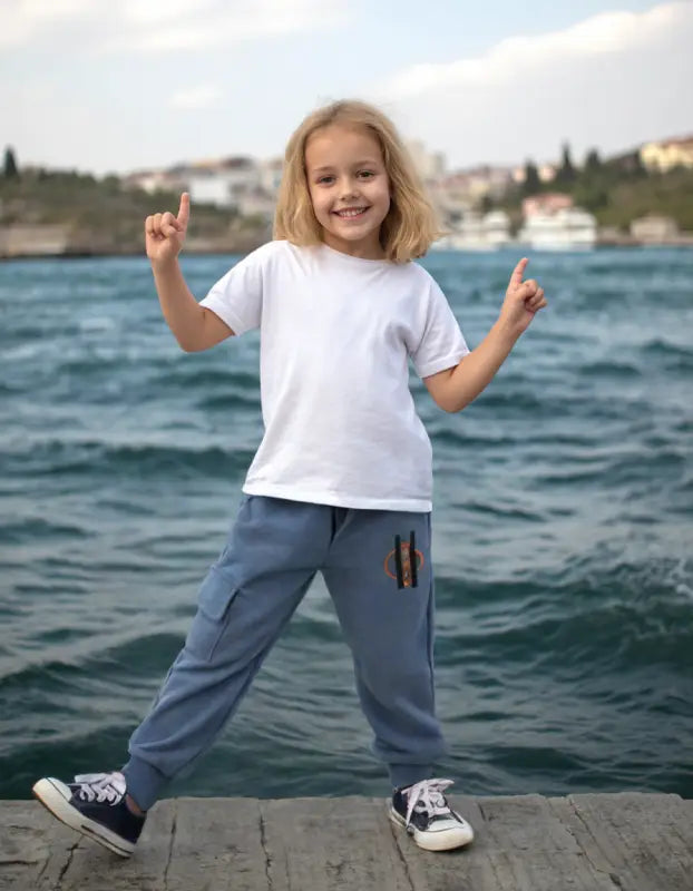 Erkek Çocuk Eşofman Altı | Lastikli Bel | Gri | 5 - 8 Yaş | Yandan Cepli - Erkek Çocuk Giyim/Erkek Çocuk Tek Alt