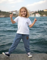 Erkek Çocuk Eşofman Altı | Lastikli Bel | Gri | 5 - 8 Yaş | Yandan Cepli - Erkek Çocuk Giyim/Erkek Çocuk Tek Alt