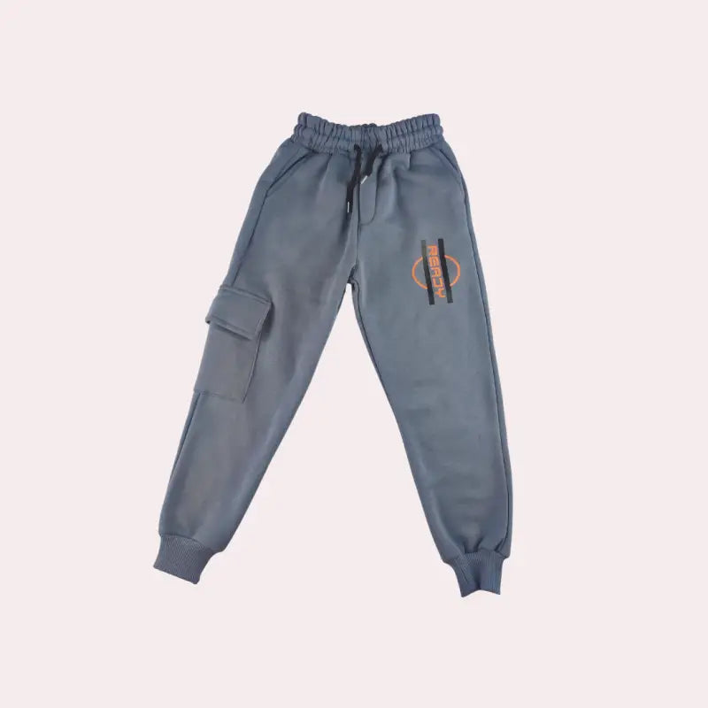 Erkek Çocuk Eşofman Altı | Lastikli Bel | Gri | 5 - 8 Yaş | Yandan Cepli - Erkek Çocuk Giyim/Erkek Çocuk Tek Alt