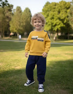 Erkek Çocuk Jump Hıgh Yazılı İç Kısmı Şardonlu Bisiklet Yaka 2 Li Takım - Erkek Çocuk Giyim/Erkek Çocuk Takım