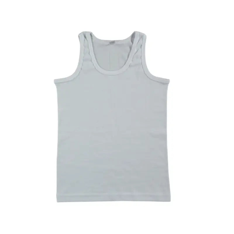 Erkek Çocuk Pamuklu Askılı Beyaz Renk Atlet - 2 - 13 Yaş - Erkek Çocuk Giyim/Erkek Çocuk İç Giyim