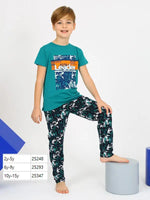 Erkek Çocuk Pijama Takımı | Kısa Kollu Tshirt Ve Eşofman Altı | 6-9 Yaş - Erkek Çocuk Giyim/Erkek Çocuk Pijama & Eşofman