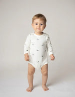 Erkek Çocuk Smile Yazılı Uzun Kollu Çıtçıtlı Bady - Bebek Giyim/Erkek Bebek Giyim/Erkek Bebek Zıbın