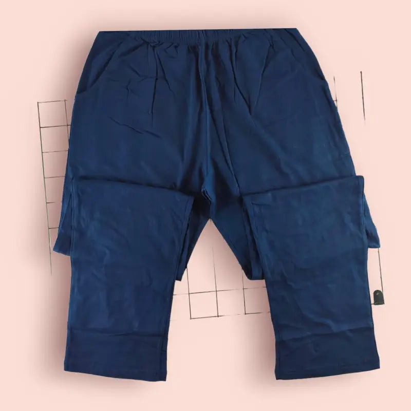 Erkek Düğmeli Pamuklu Uzun Kollu Pijama Takımı - Mavi 100% Pamuklu Uyku Seti - İç Giyim/Erkek İç Giyim/Erkek Pijama &