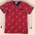 Erkek Kaprili Pijama Takımı | Tshirt & Kapri | Bordo & Lacivert - İç Giyim/Erkek İç Giyim/Erkek Pijama & Eşofman