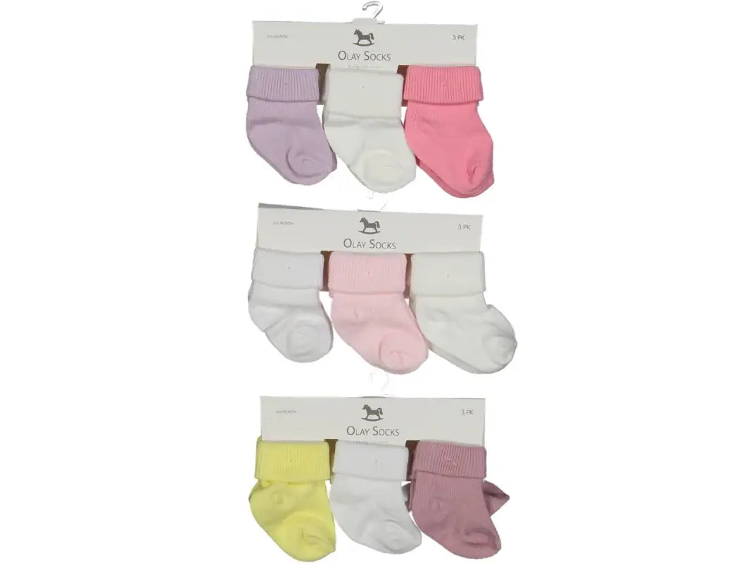 Kız Bebek 3Lü Patik Çorap - renkli / 0-6 ay - Kategorisiz