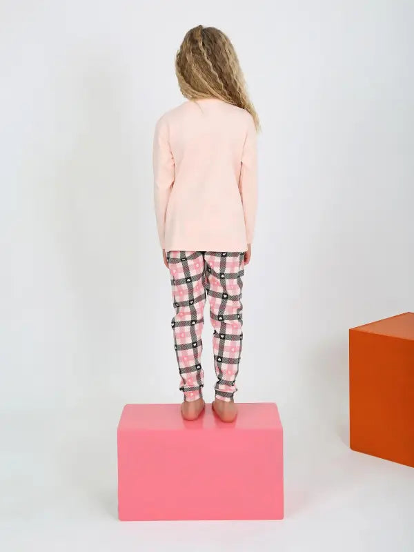 Kız Çocuk Love Baskılı Uzun Kollu Pamuklu Pijama Takımı- 6-15 Yaş - Kız Çocuk Giyim/Kız Çocuk Pijama Takımları