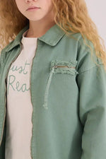 Kız Çocuk Nane Yeşili Fermuarlı Utility Takım – Cep Detaylı Ceket & Rahat Pantolon | 8-12 Yaş” - Kız Çocuk Giyim/Kız