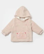 Kız Çocuk Peluş Yandan Düğmeli Kapşonlu Kanguru Cepli Kedi Baskılı 3Lü Takım - Bebek Giyim/Kız Bebek Giyim/Kız Bebek