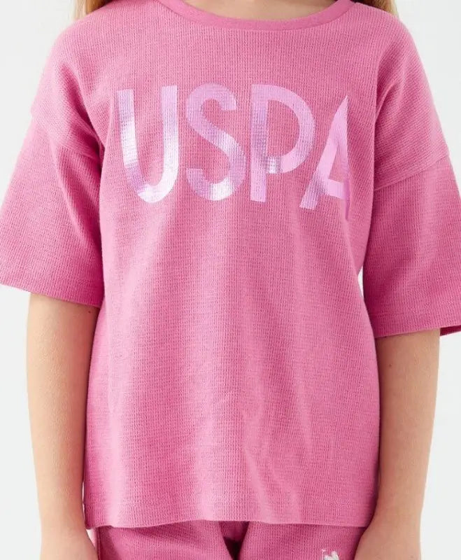 Kız Çocuk Pembe Takım | Şort & Tshirt | 9 - 15 Yaş - Kız Çocuk Giyim/Kız Çocuk Takım