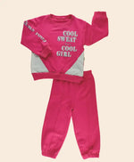 Kız Çocuk Pembe Takım | Sweat & Alt | 2 - 5 Yaş | Pembe & Beyaz Renk - Kız Çocuk Giyim/Kız Çocuk Takım