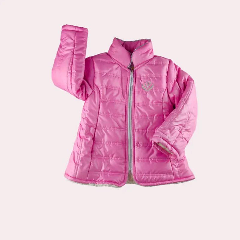 Kız Çocuk Şişme Mont | 6 - 10 Yaş | Pembe | Yandan Cepli | Fermuarlı Mont - Kız Çocuk Giyim/Kız Çocuk Mont