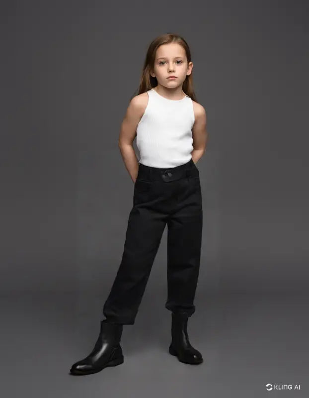 Kız Çocuk Siyah Kot Pantolon | 11 Yaş - Kız Çocuk Giyim/Kız Çocuk Pantolon