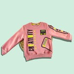 Kız Çocuk Sweatshirt | 3 Yaş | Pudra | Uzun Kol - Kız Çocuk Giyim/Kız Çocuk Sweatshirt