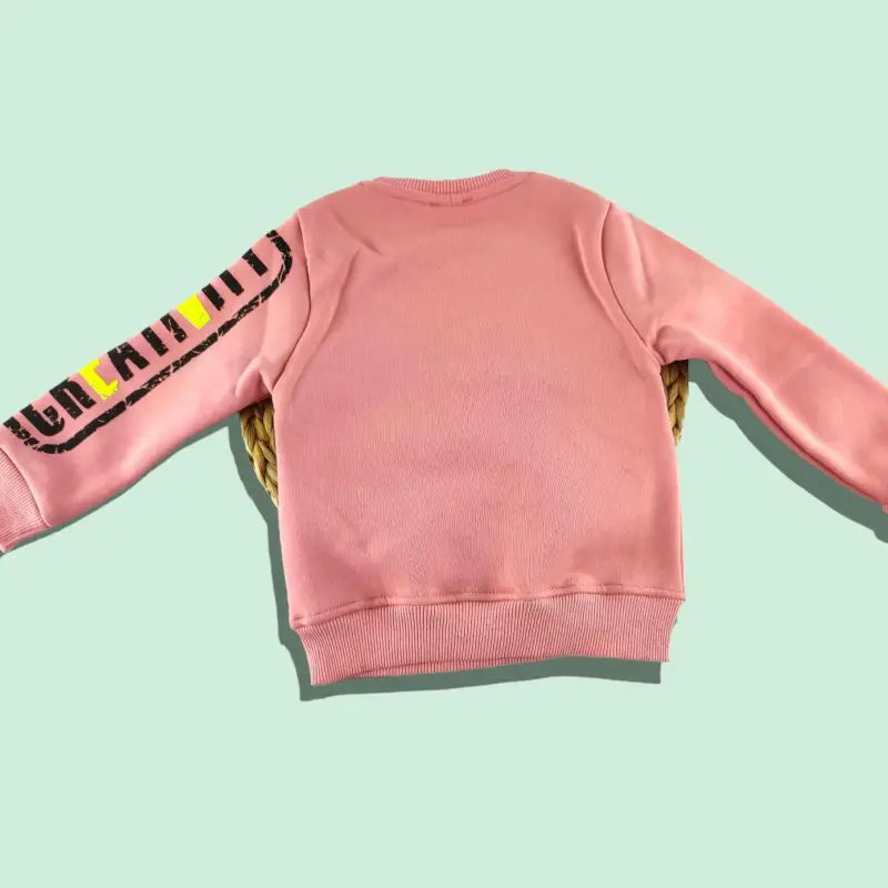 Kız Çocuk Sweatshirt | 3 Yaş | Pudra | Uzun Kol - Kız Çocuk Giyim/Kız Çocuk Sweatshirt