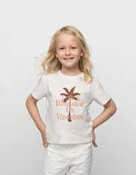 Kız Çocuk Tişört | Life İs Beautiful Baskılı | Kısa Kol Tişört | Krem | 8-11 Yaş - Kız Çocuk Giyim/Kız Çocuk Tişört