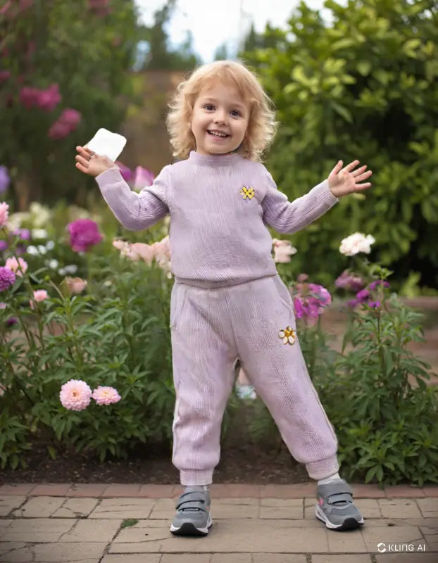 Mor Renkli Kız Bebek 2’Li Takım - Kız Çocuk Giyim/Kız Çocuk Takım