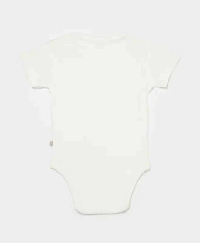 Unisex Jakar Desenli 2’Li Yarım Kol Organik Bebek Body - Beyaz/Ekru - 3 - 24 Ay - Bebek Giyim/Kız Bebek Giyim/Kız Bebek