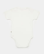 Unisex Jakar Desenli 2’Li Yarım Kol Organik Bebek Body - Beyaz/Ekru - 3 - 24 Ay - Bebek Giyim/Kız Bebek Giyim/Kız Bebek