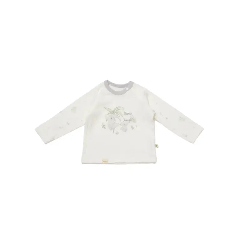 Unisex Koala Baskılı Uzun Kol Pamuklu Sweat - Organik - Pamuklu - 6 - 36 Ay - Ekru Renk - Bebek Giyim/Kız Bebek