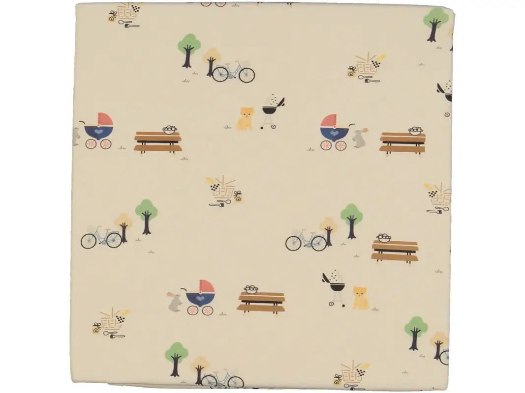 Unisex Krem Renk Desenli Penye Battaniye - KREM / STANDART - Bebek Giyim/Kız Bebek Giyim/Kız Bebek Battaniyeleri