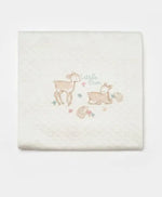 Unisex Little Dear Yazılı Yavru Ceylan Baskılı Organik Pamuklu Battaniye - mint yeşili / STANDART - Bebek Giyim/Kız