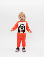 Welsoft Bebek Takım | Turuncu & Beyaz | Kalın Dokulu | Uzun Kol | 6 - 18 Ay - Bebek Giyim/Erkek Bebek Giyim/Erkek Bebek