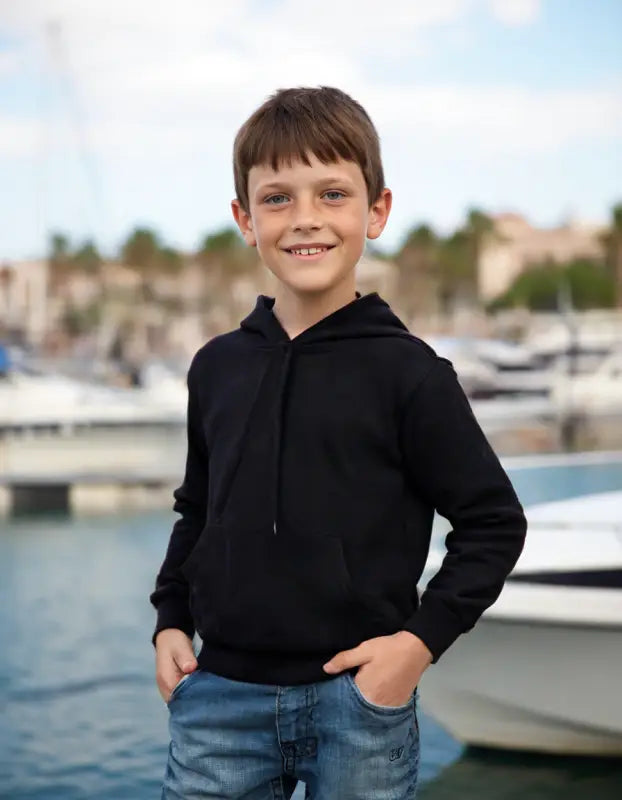 Erkek Çocuk Kapşonlu Kanguru Cepli Bağcıklı Sweatshirt - Erkek Çocuk Giyim/Erkek Çocuk Sweatshirt