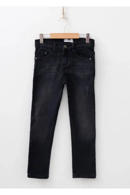 Erkek Çocuk Siyah Kot Pantolon | 8-12 Yaş | Slim Fit - Erkek Çocuk Giyim/Erkek Çocuk Pantolon