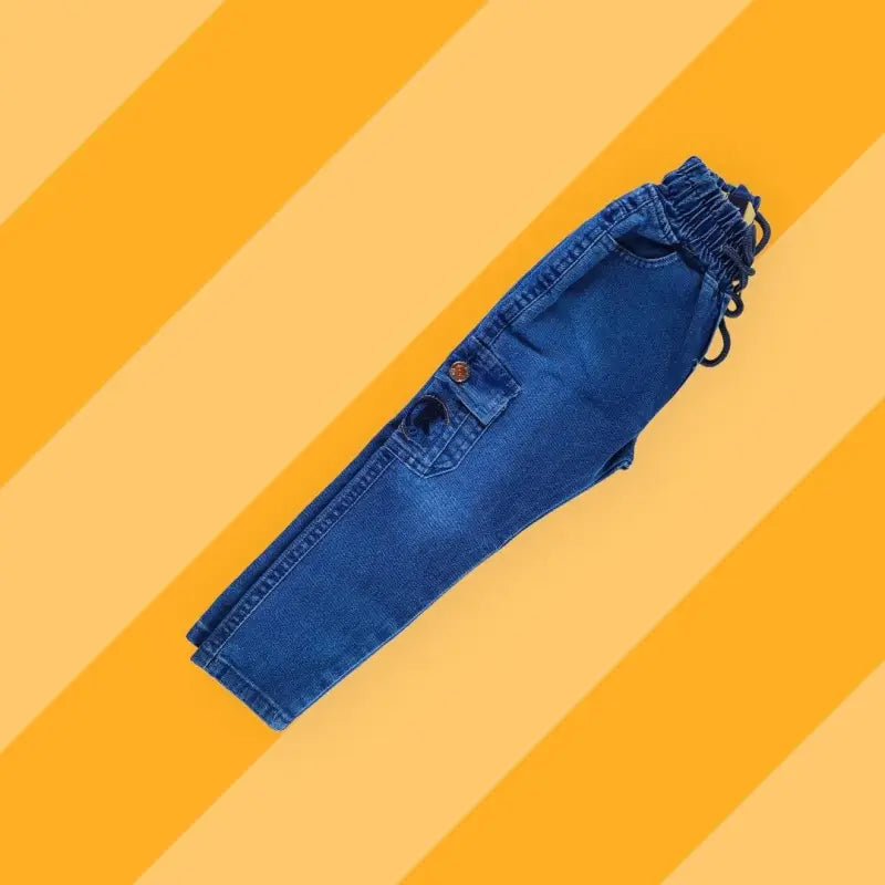 Erkek Çocuk Yandan Cepli Kot Pantolon | Mavi | 3 - 4 Yaş - Erkek Çocuk Giyim/Erkek Çocuk Pantolon