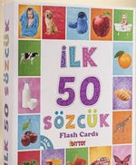 İlk 50 Sözcük Eğitici Ve Eğlenceli Kart Oyunu - Çocuklar İçin Kelime Öğrenme Seti - Araç - Gereç/Peluş Oyuncak