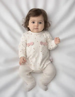 Kız Bebek Biorganik Fiyonklu Uzun Kol Mantar Baskılı 2Li Takım - Bebek Giyim/Kız Bebek Giyim/Kız Bebek Takımları