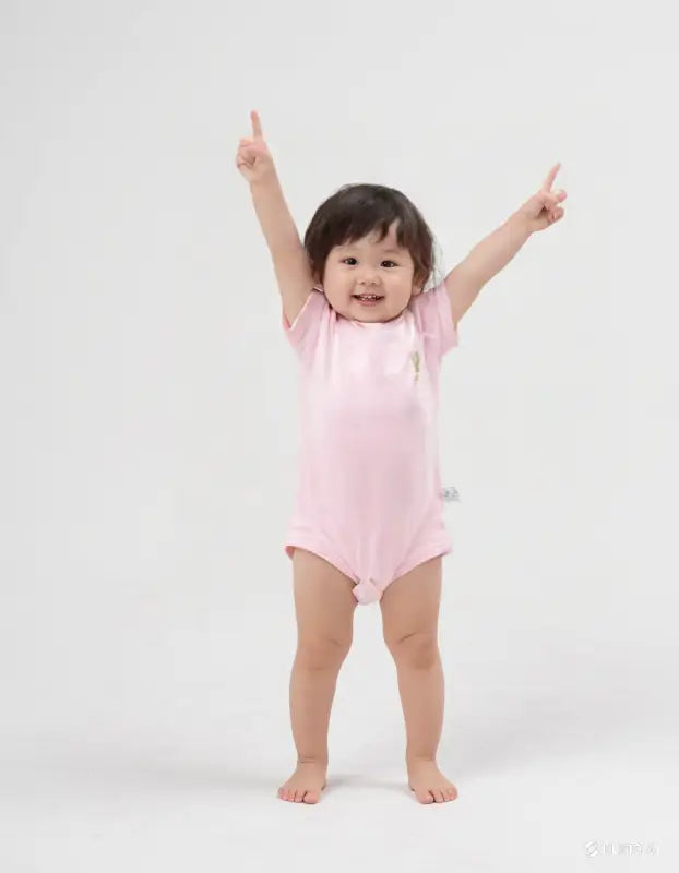 Kız Bebek Kısa Kol Organik Pamuklu Çıtçıtlı Bady - 3 - 24 Ay - Bebek Giyim/Kız Bebek Giyim/Kız Bebek Zıbın
