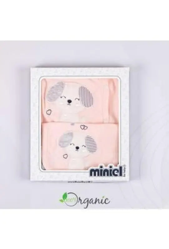 Kız Bebek Köpek Desenli 5 Parça Zıbın Seti - 0-3 Ay - Pembe - somon / 0-3 ay - Kategorisiz