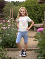 Kız Çocuk Kısa Kol Tişört Ve Tayt İçeren Çocuk 2’Li Takım - Kız Çocuk Giyim/Kız Çocuk Takım