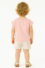 Kız Çocuk The Always Yazılı Simli Kısa Kollu Tişört Şort Takım - Kız Çocuk Giyim/Kız Çocuk Takım