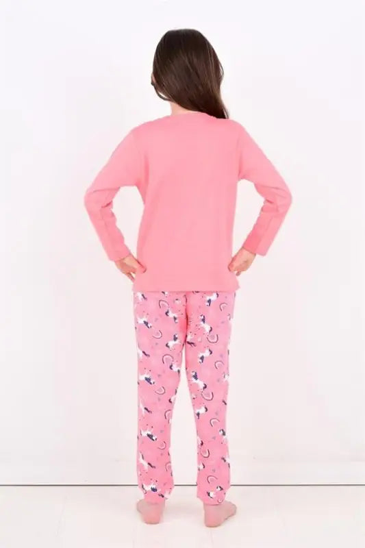Kız Çocuk Unicorn Desenli Pijama Takımı | 1 Yaş | Pembe Renk - Kız Çocuk Giyim/Kız Çocuk Pijama Takımları